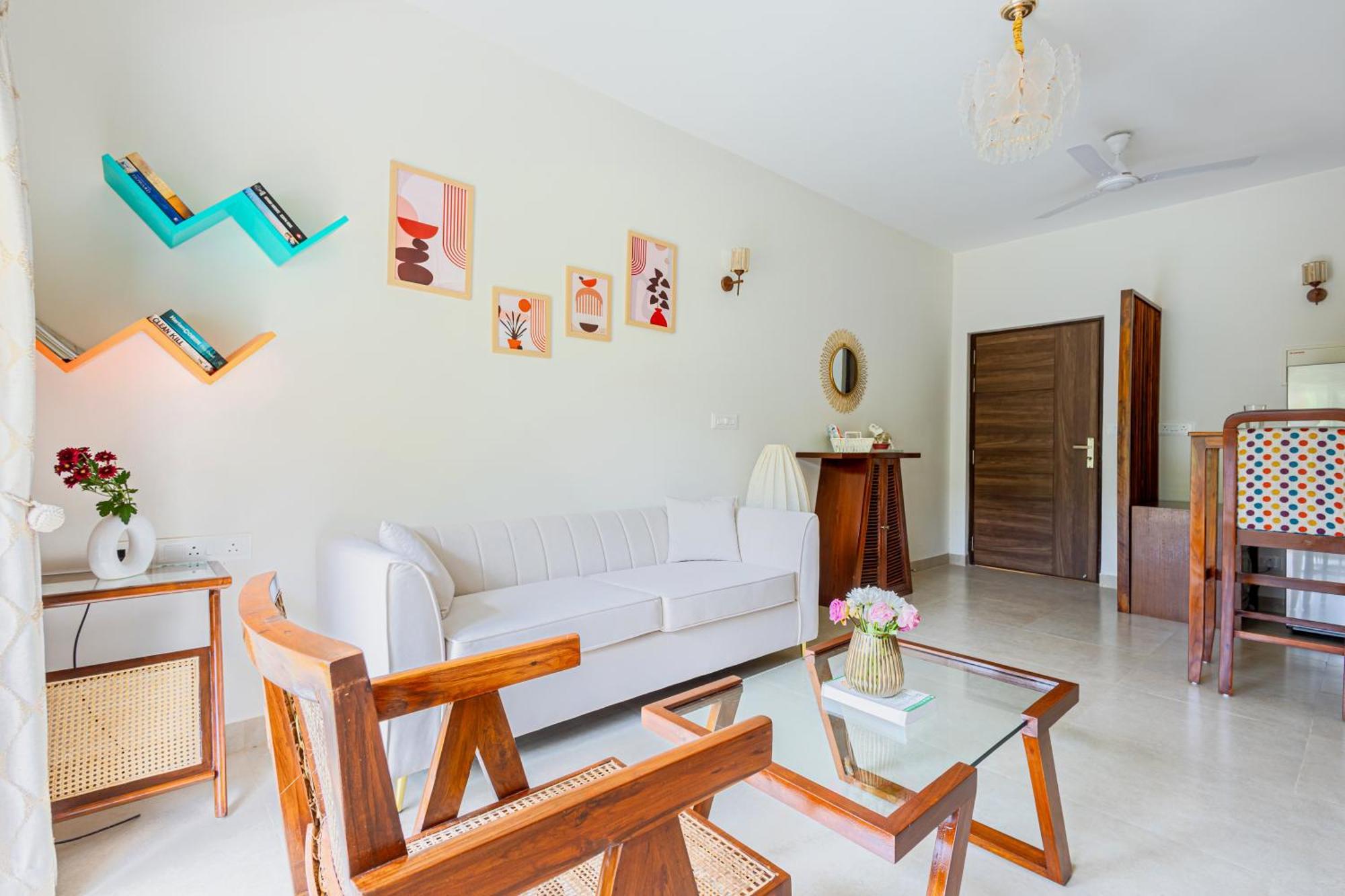 Alaya Stays 1 Bhk With Balcony & Pool - Veera Marina แคนโดลิม ภายนอก รูปภาพ