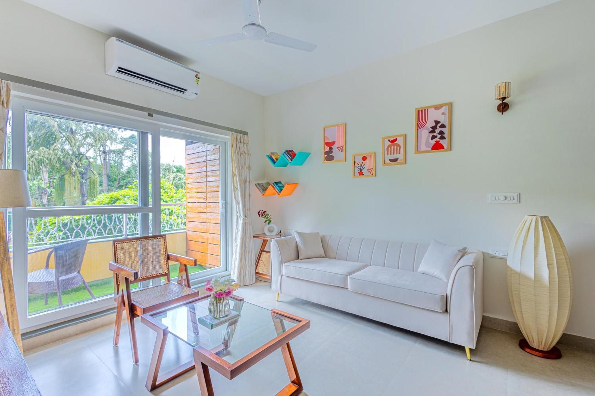Alaya Stays 1 Bhk With Balcony & Pool - Veera Marina แคนโดลิม ภายนอก รูปภาพ