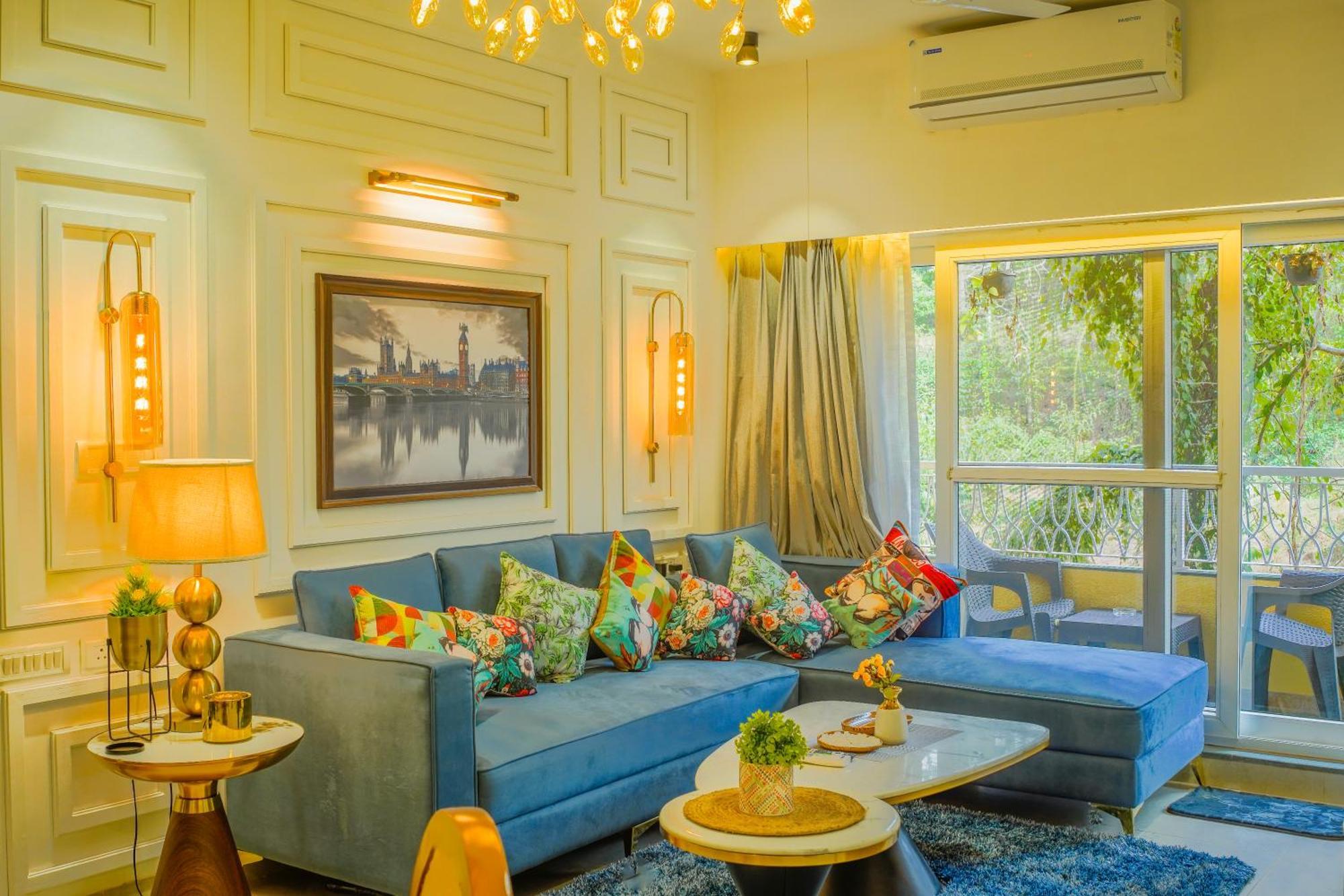 Alaya Stays 1 Bhk With Balcony & Pool - Veera Marina แคนโดลิม ภายนอก รูปภาพ